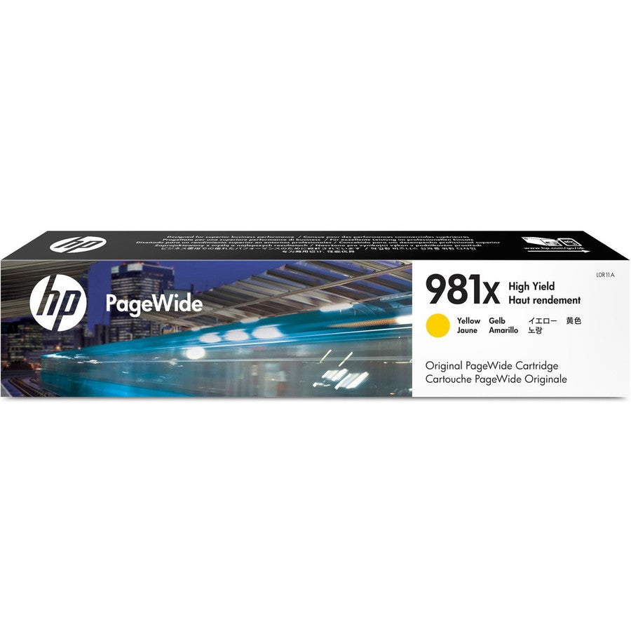 HP 981X High Yield Yellow Original PageWide Cartridge L0R11A