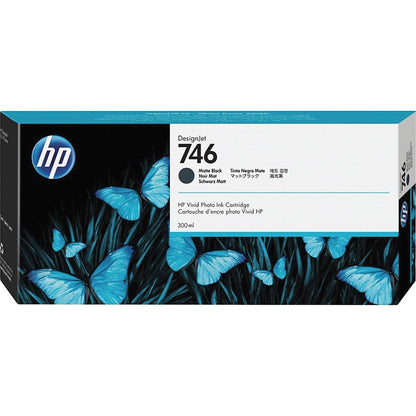 HP 746 300-ml Matte Black DesignJet Ink Cartridge P2V83A