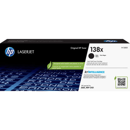 HP 138X High Yield Black Original LaserJet Toner Cartridge W1380X