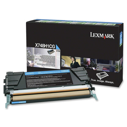 Lexmark X748 Cyan Toner Cartridge Return Program Yield 10,000 Pages X748H1CG