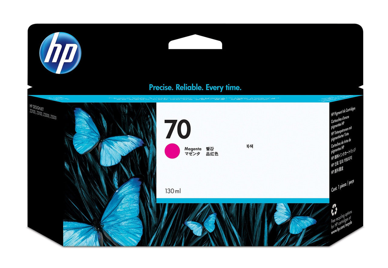 HP 70 130-ml Magenta DesignJet Ink Cartridge C9453A