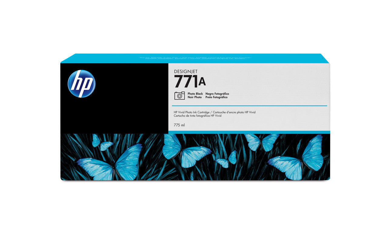 HP 771A 775-ml Photo Black DesignJet Ink Cartridge B6Y21A