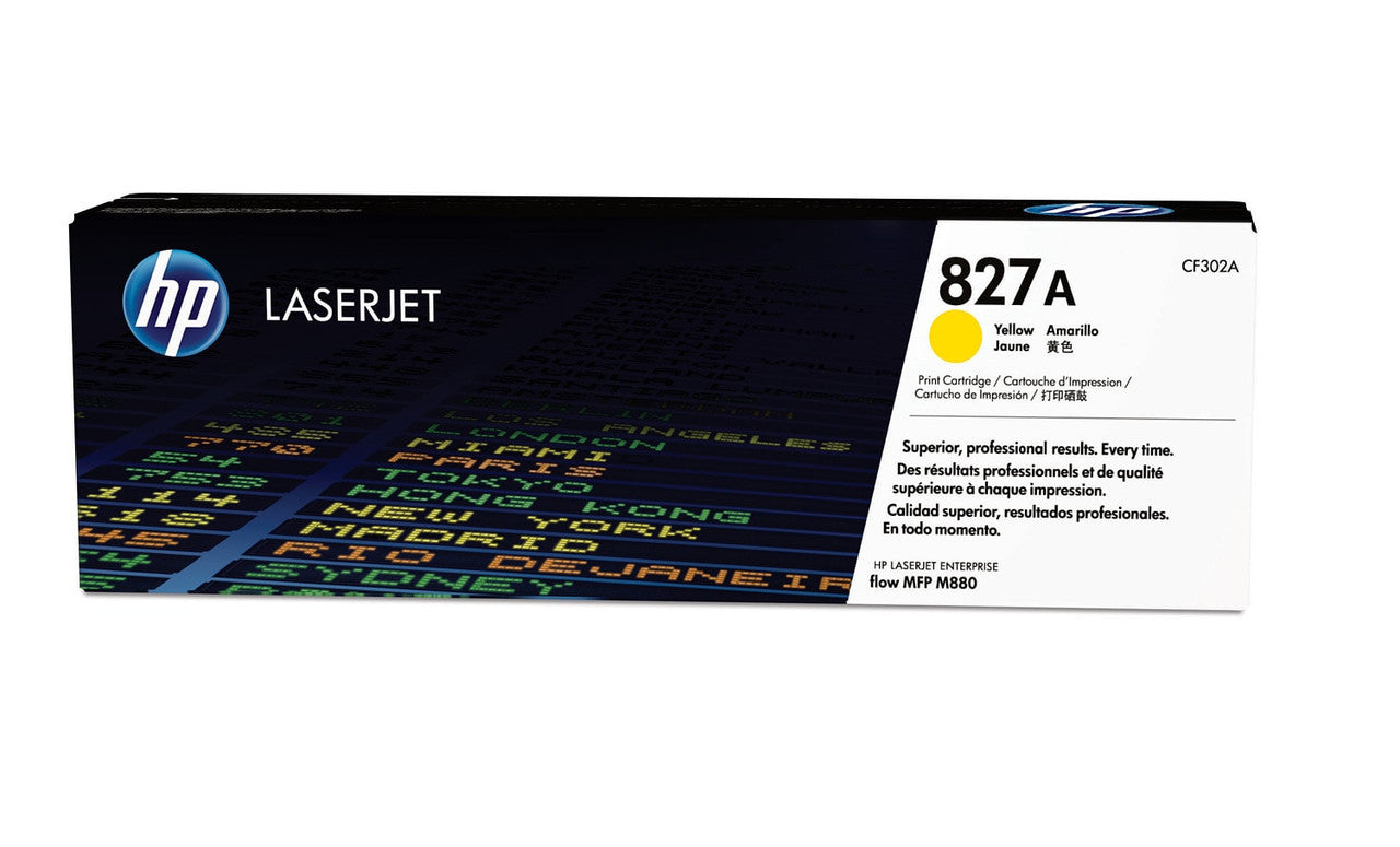 HP 827A Yellow Original LaserJet Toner Cartridge CF302A