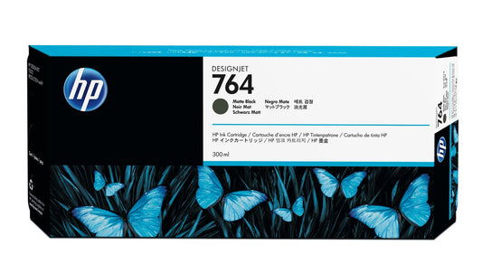 HP 764 300-ml Matte Black DesignJet Ink Cartridge C1Q16A