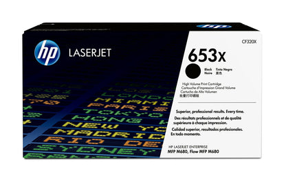 HP 653X High Yield Black Original LaserJet Toner Cartridge CF320X