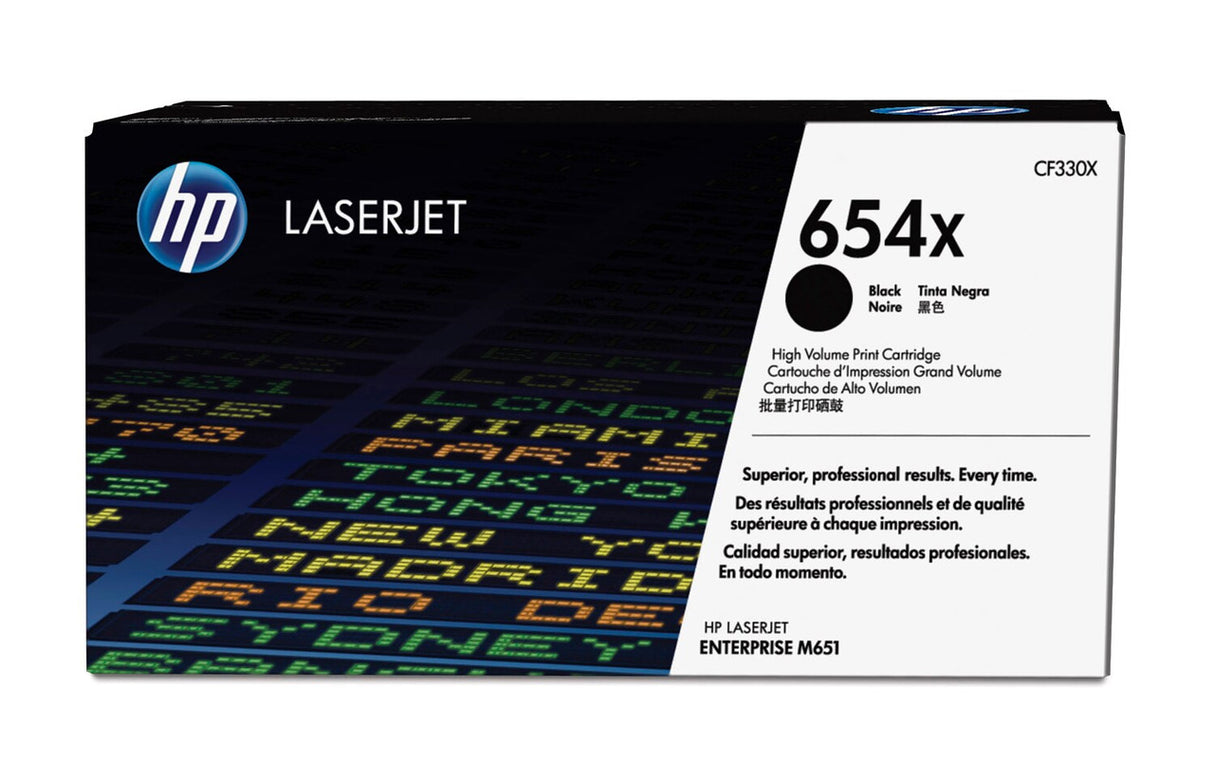 HP 654X High Yield Black Original LaserJet Toner Cartridge CF330X