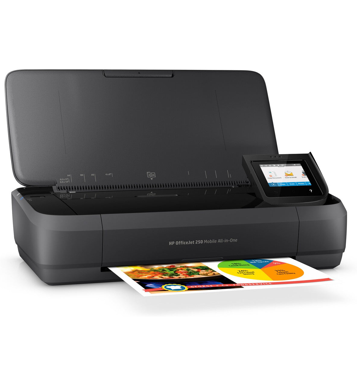 HP OfficeJet 250 Mobile All-in-One Printer, Color, Printer for Small office, Print, copy, scan, 10-sheet ADF CZ992A#B1H