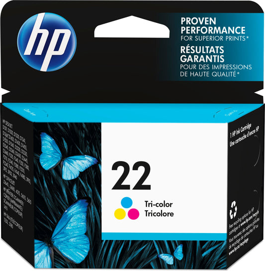 HP 22 Tri-color Original Ink Cartridge C9352AN#140