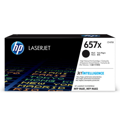 HP 657X High Yield Black Original LaserJet Toner Cartridge CF470X