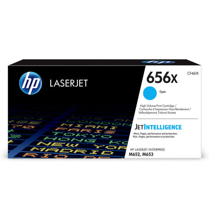 HP 656X High Yield Cyan Original LaserJet Toner Cartridge CF461X