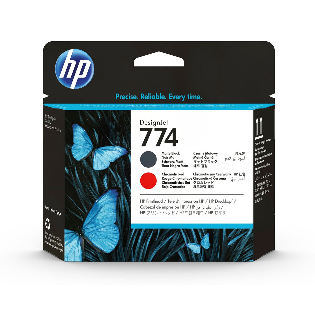 HP 774 Matte Black/Chromatic Red DesignJet Printhead P2V97A