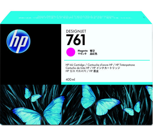 HP 761 400-ml Magenta DesignJet Ink Cartridge CM993A