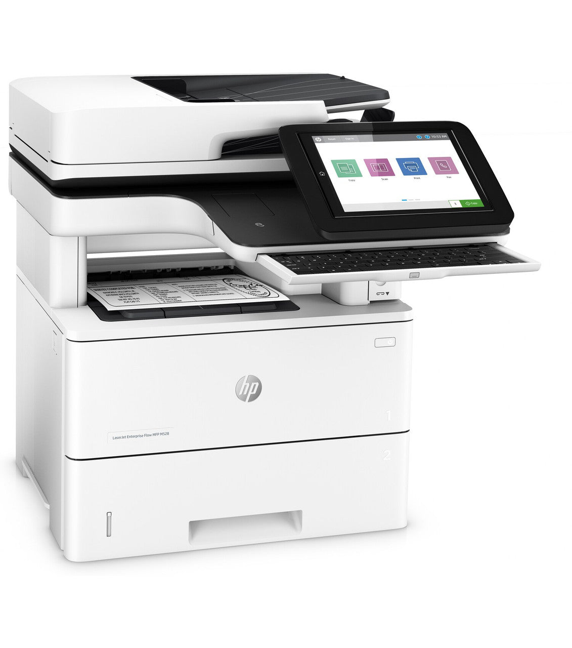 HP LaserJet Enterprise Flow MFP M528z, Black and white, Printer for Print, copy, scan, fax, Front-facing USB printing; Scan to email; Two-sided printing; Two-sided scanning 1PV67A#BGJ