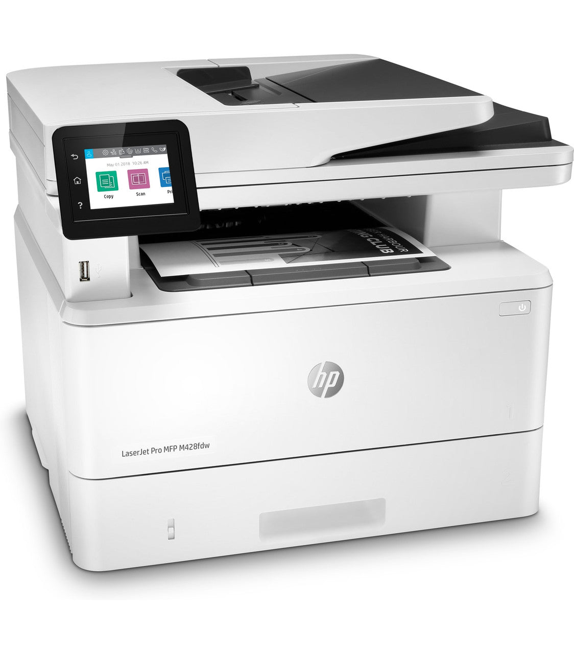 HP LaserJet Pro MFP M428fdw, Black and white, Printer for Business, 50-sheet ADF; Scan to Cloud/Workflow; Dual-sided scanning; Print from USB (Office Docs); Fast 2 sided printing W1A30AR#BGJ