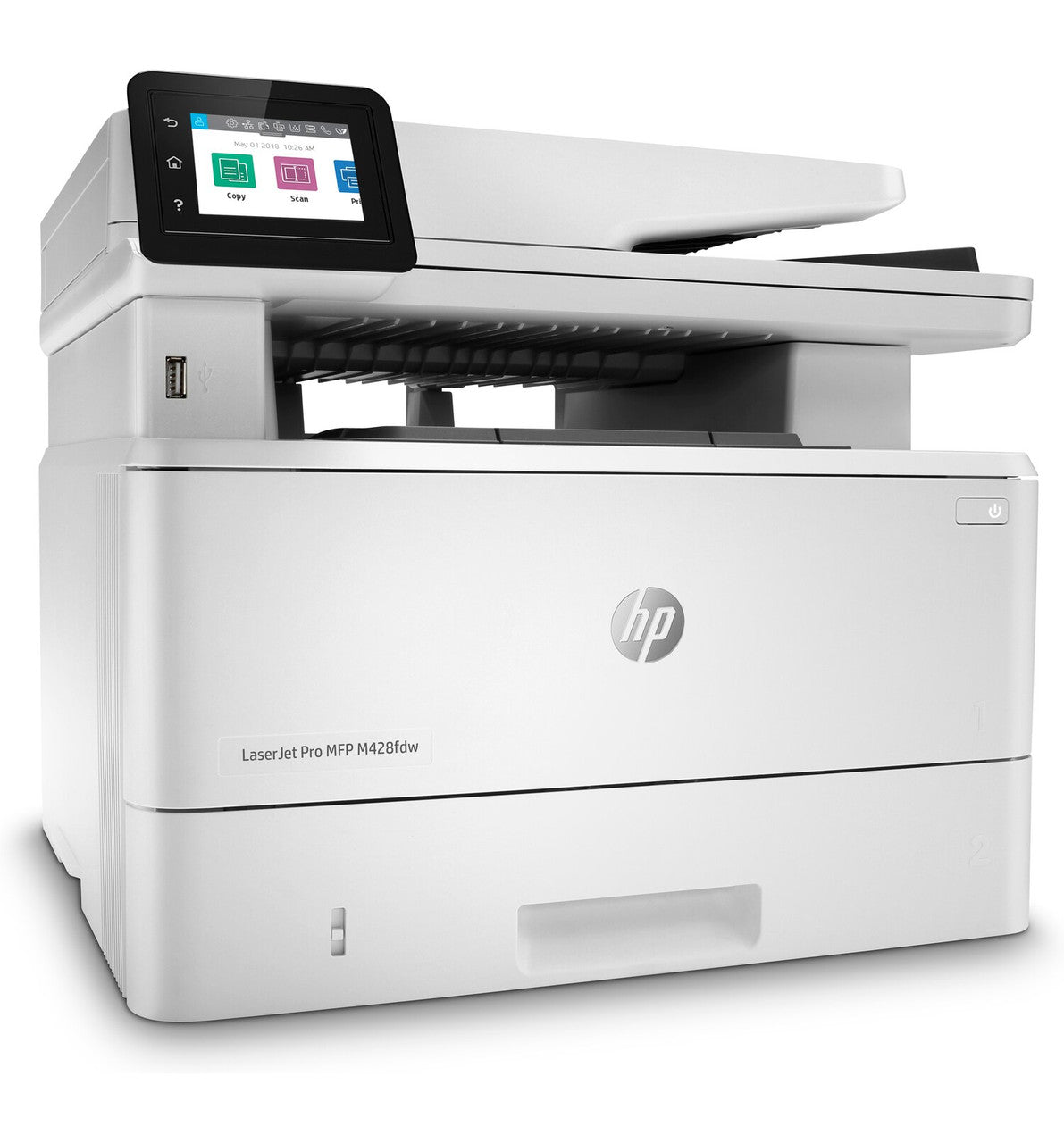 HP LaserJet Pro MFP M428fdw, Black and white, Printer for Business, 50-sheet ADF; Scan to Cloud/Workflow; Dual-sided scanning; Print from USB (Office Docs); Fast 2 sided printing W1A30AR#BGJ