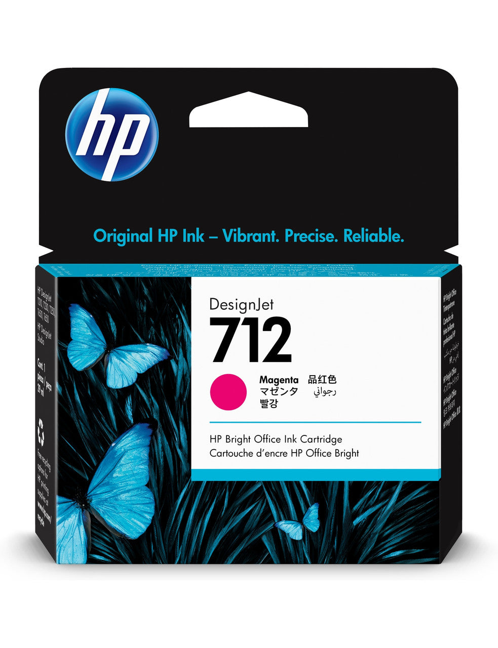 HP 712 29-ml Magenta DesignJet Ink Cartridge 3ED68A