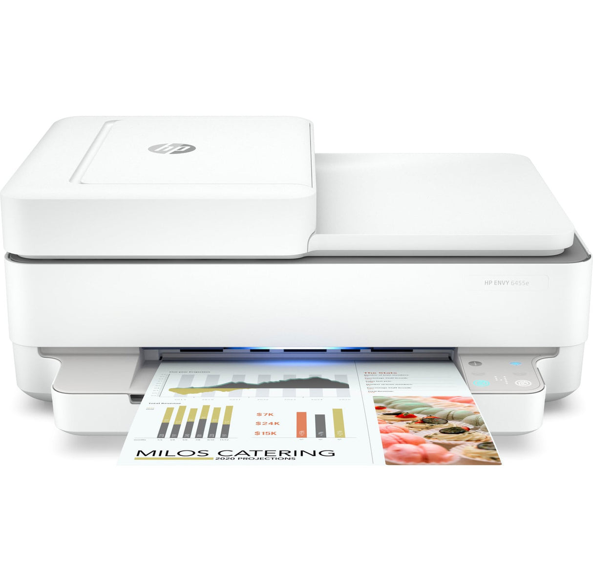 HP ENVY 6455e All-in-One Printer, Color Printer for Home, Print, copy, scan, send mobile fax, HP Instant Ink eligible; Print from phone or tablet; Two-sided printing; Scan to email 223R1A#B1H