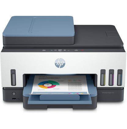 HP Smart Tank 7602 All-in-One, Color, Printer for Home, Print, Copy, Scan, Fax, ADF and Wireless, 35-sheet ADF; Scan to PDF; Two-sided printing 28B98A#B1H