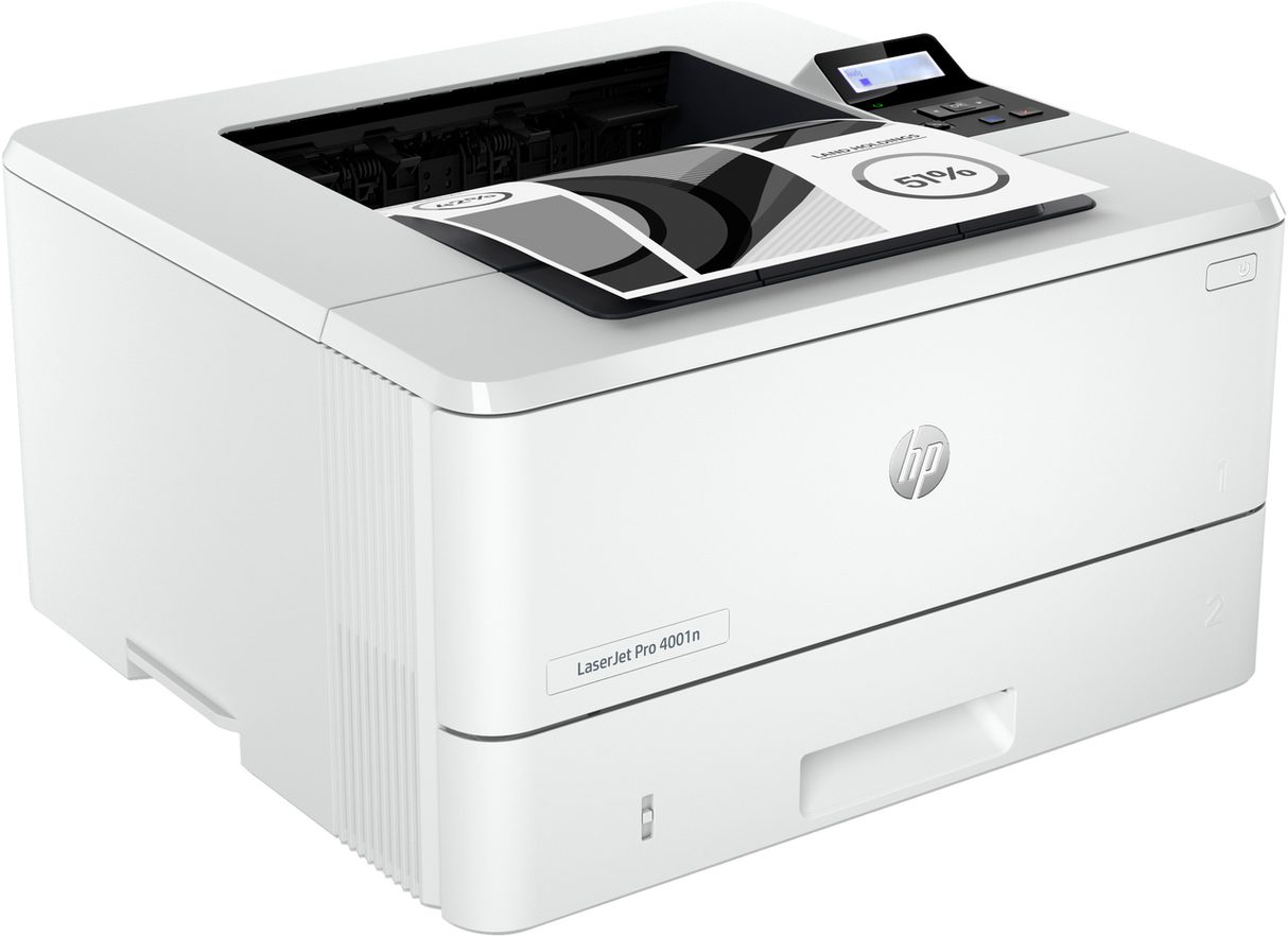 HP LaserJet Pro 4001n Printer, Black and white, Printer for Small medium business, Print, Compact Size; Energy Efficient; Strong Security; Fast first page out speeds 2Z599F#BGJ