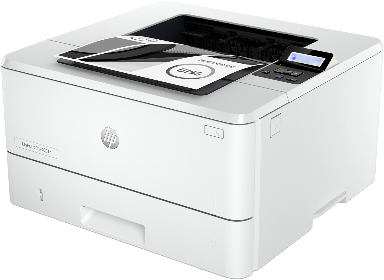 HP LaserJet Pro 4001n Printer, Black and white, Printer for Small medium business, Print, Compact Size; Energy Efficient; Strong Security; Fast first page out speeds 2Z599F#BGJ