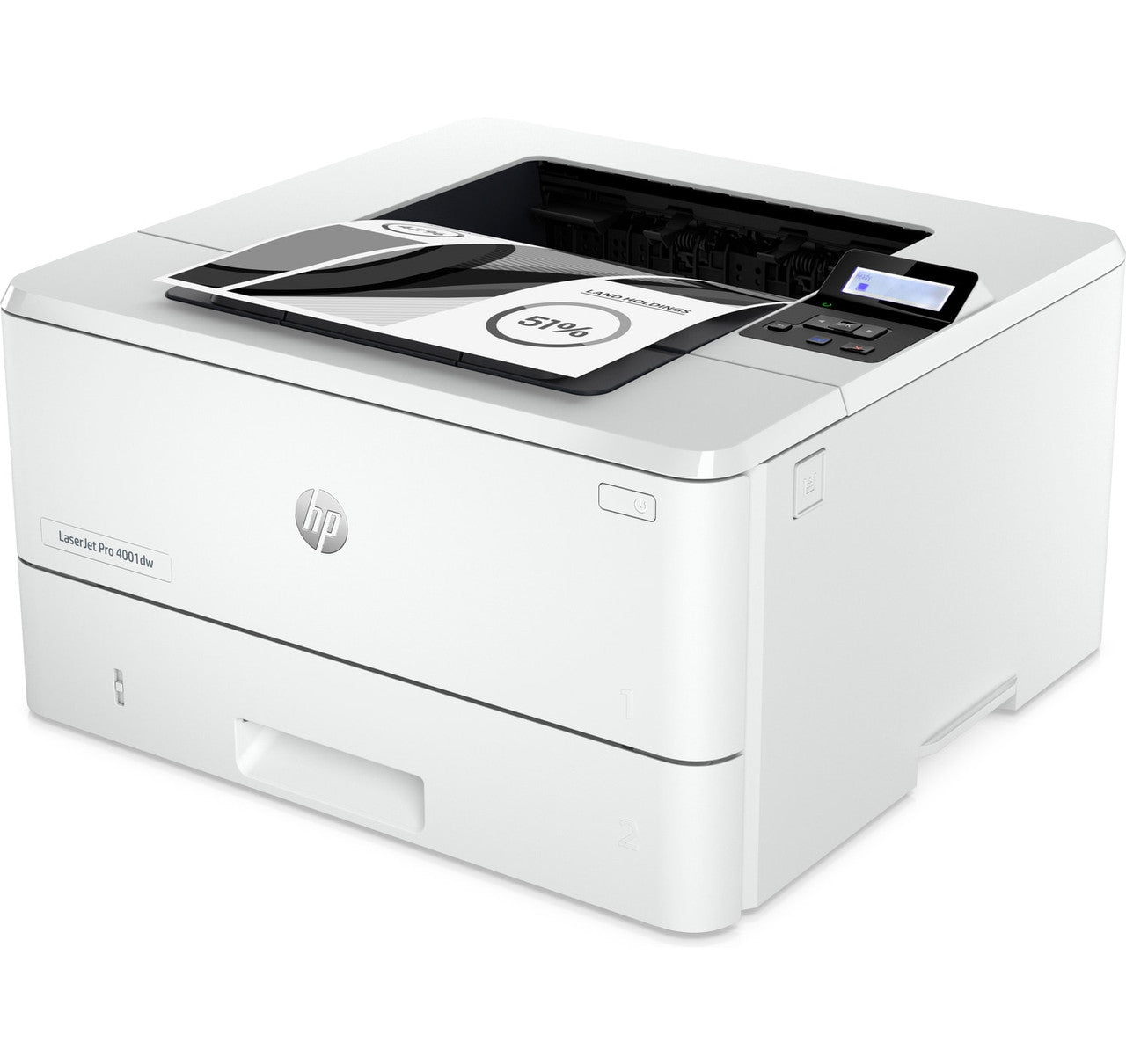 HP LaserJet Pro 4001dw Printer, Black and white, Printer for Small medium business, Print, Two-sided printing; JetIntelligence cartridge 2Z601F#BGJ