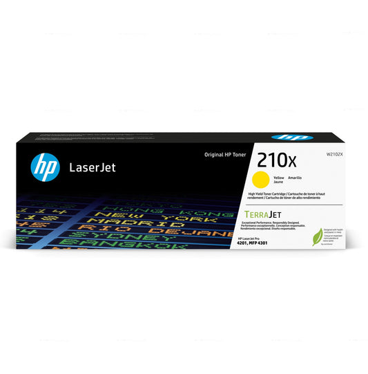 HP 210X Yellow Original LaserJet Toner Cartridge W2102X