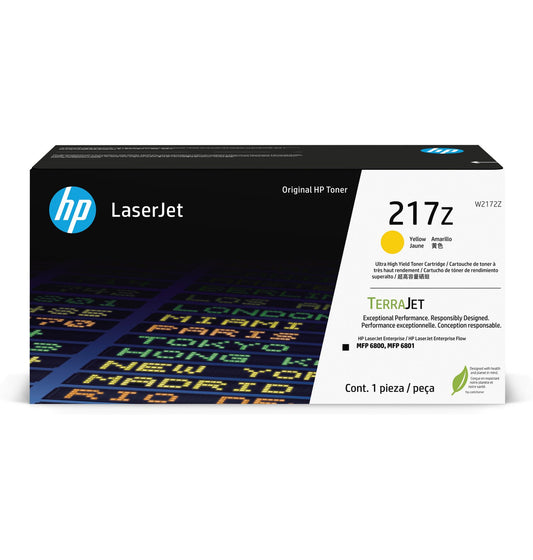 HP 217Z Ultra High Yield Yellow Original LaserJet Toner Cartridge W2172Z